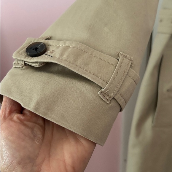 Willi Smith Beige Double-Breasted Trench Coat - Picture 3 of 7